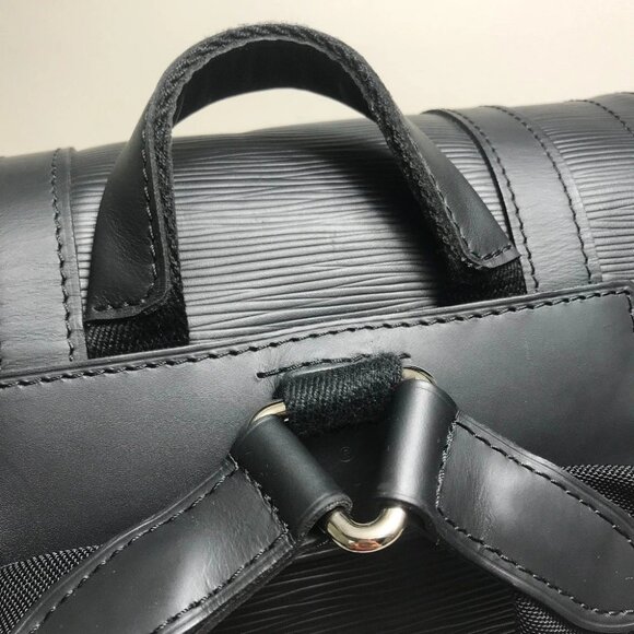 LOUIS VUITTON M50159 Epi Christopher PM Backpack-Bag Epi Leather Black/SilverHW main image 16
